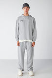 Grimelange Men's Comfort Fit Embroidered Hooded Tracksuit