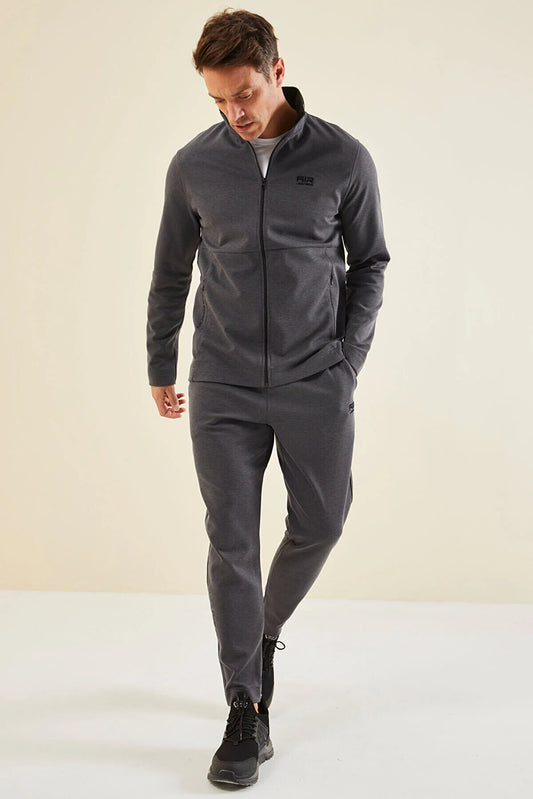 Air Jones Men's Carlos Dark Gray Standard Fit Tracksuit