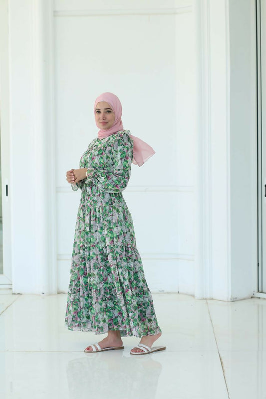 Bella Shop Women's Turkish Chiffon Dress