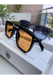 Watch Of Royal Men's Set of Two Vintage Gray-orange Sunglasses