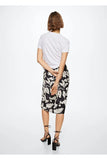 Mango Women's Floral Patterned Slit Skirt