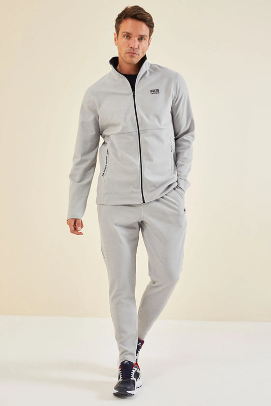 Air Jones Men's Carlos Grey Standard Fit Tracksuit