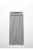 Mango Women's Long knit skirt