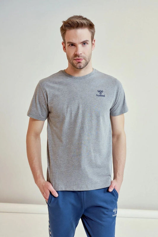 Hummel Men's Grey Short Sleeve T-Shirt