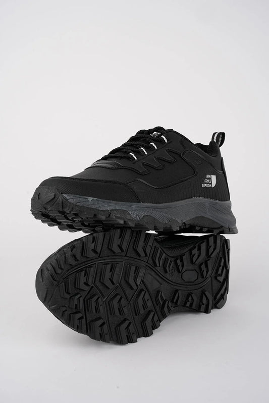 Muggo Men's Black Guaranteed Winter Trekking Outdoor Sneaker Shoes