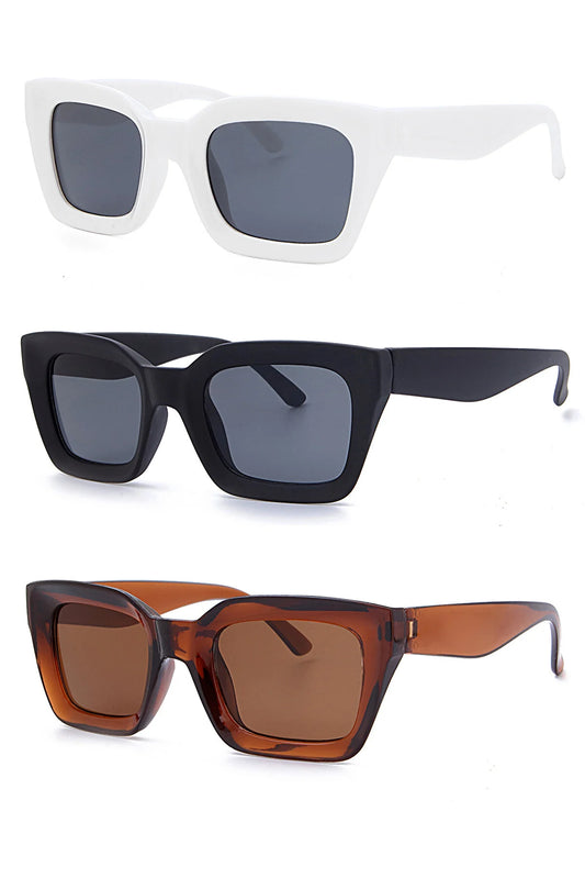 Modalucci Men's Set of 3 Sunglasses