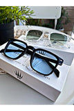 Watch Of Royal Men's Set of Two Vintage Blue-transparent Green Sunglasses
