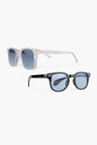 Watch Of Royal Men's Set of Two Vintage Blue-transparent Green Sunglasses