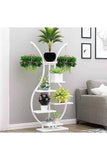 Adım Shops Garden Metal Body Wooden Shelf Flower Pot