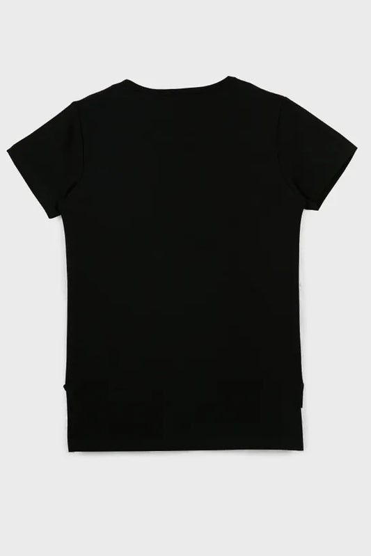 Lela Girl's Black T-Shirt
