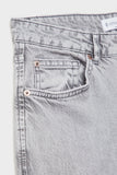 Stradivarius Women's Grey Straight Fit Vintage Jeans