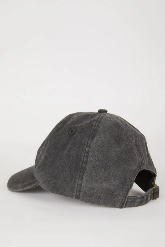 Defacto Men's Embroidered Cotton Cap Hat
