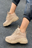 Inan Ayakkabı Women's Beige Sneaker Sports Shoes