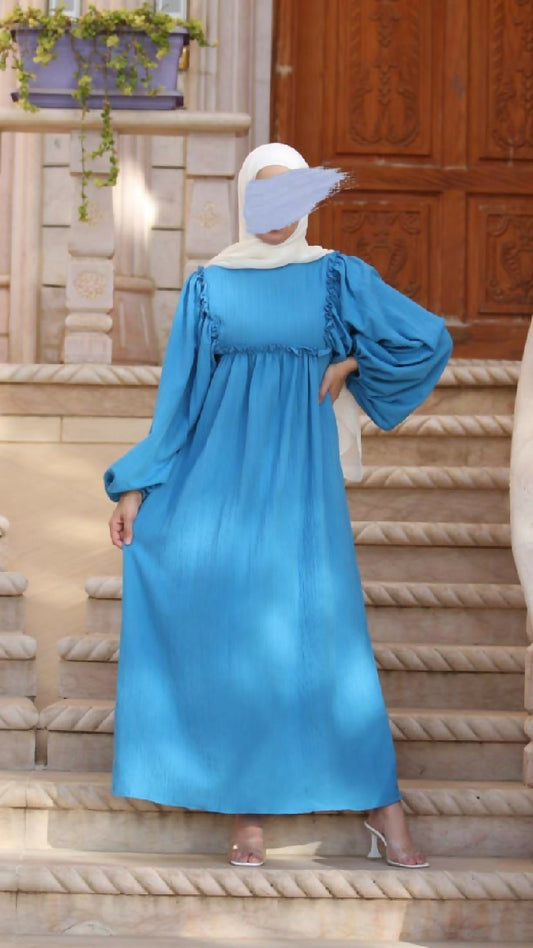 Bella Shop Women's Turkish Blue Dress