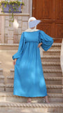 Bella Shop Women's Turkish Blue Dress