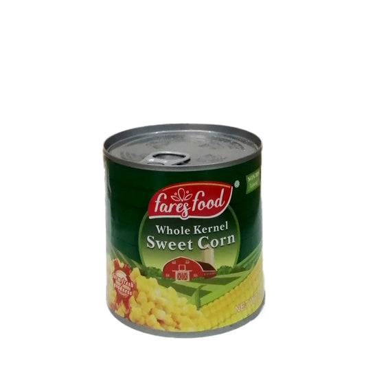 Fares Food Whole Kernel Sweet Corn 340 g فارس فود ذرة حلوة