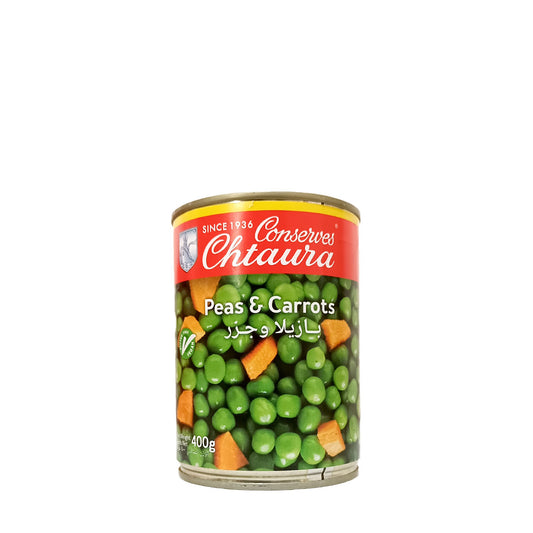 Conserves Chtaura Peas and Carrots 400 g كونسروة شتورة بازيلا و جزر