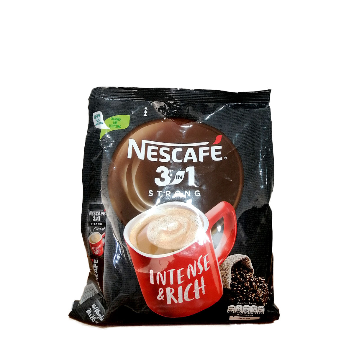 Nescafe 3 In 1 Strong  30 sachets*20 g نيسكافيه 3 ب 1