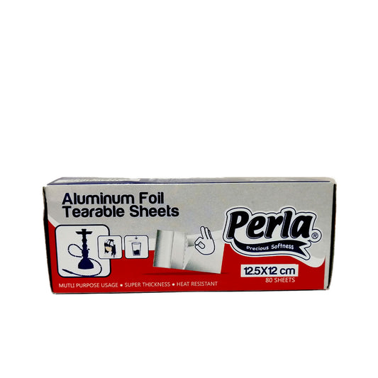 Perla Aluminum Foil Tearable Sheets 80 Sheets سانيتا اركيلة