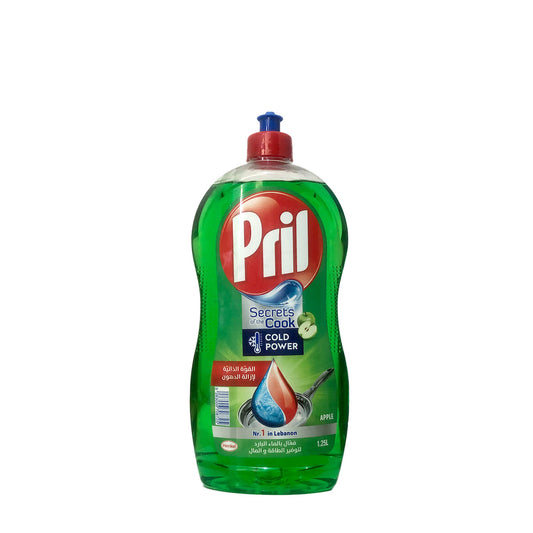 Pril Dishwashing Liquid Cold Power Apple Flavor   بريل سائل غسيل الصحون بنكهة التفاح