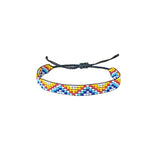 Glow By Rula Akhdar Handmade For Women Colored Triangle Bead Bracelet