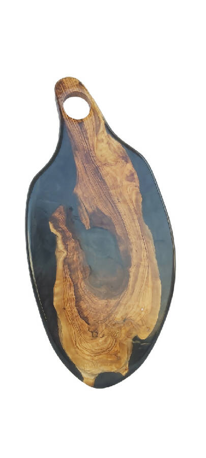 Life To Wood Resin & Olive Wood Board For Food Serving