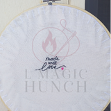 L Magic Hunch Handmade Embroidery Hoop 27cm
