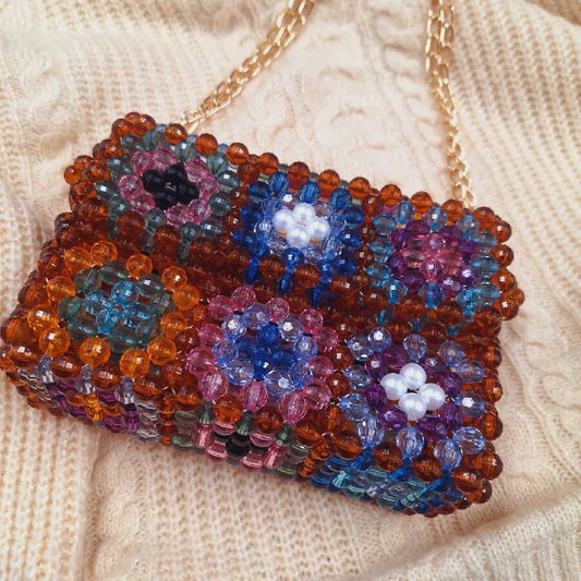 Lulua Stitches Handmade Artisanat Beaded Bag