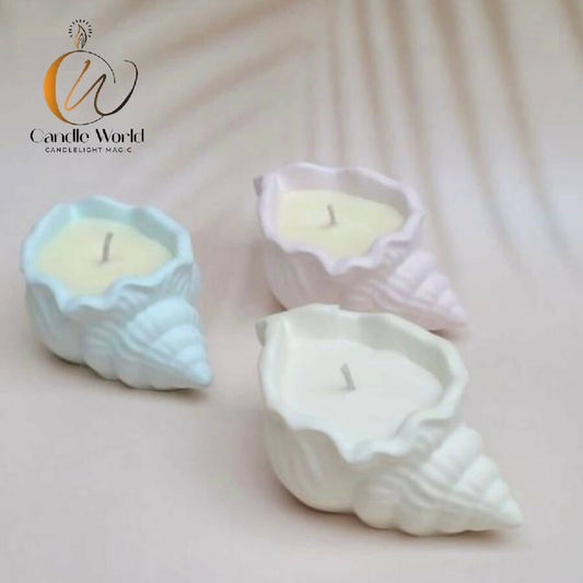 Candle World Handmade shell With Candle