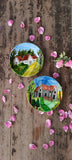 Raneem Rabah Handmade Cottage wall plate 20 cm diametet