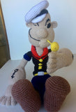 Marwa's Creations Handmade Crochet Popeye 38cm