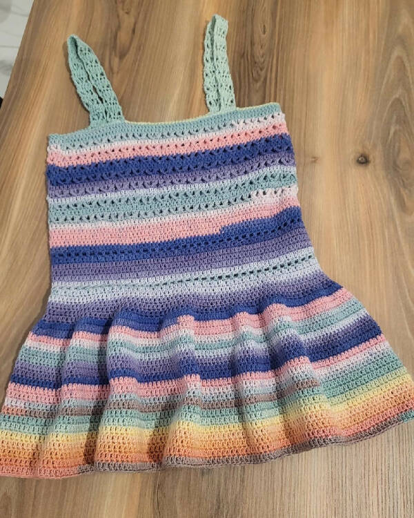 It's So Yarn Handmade Crochet Girl's Summer Dress