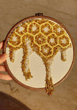 Divine Threads Handmade Honeycomb Embroidery Hoop 21 cm (Valentine Special)