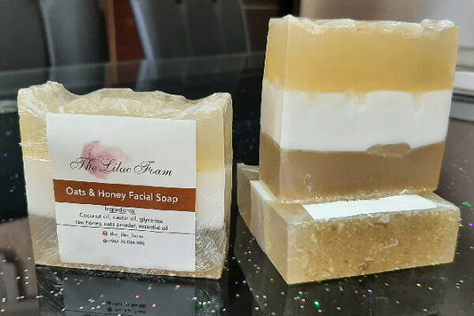 The Lilac Foam Oats & Honey Facial soap