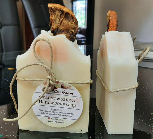 The Lilac Foam's Handmade Orange& Ginger Soap