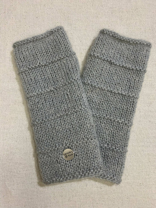 Dania's Knits Angora Wool Handmade Fingerless Gloves