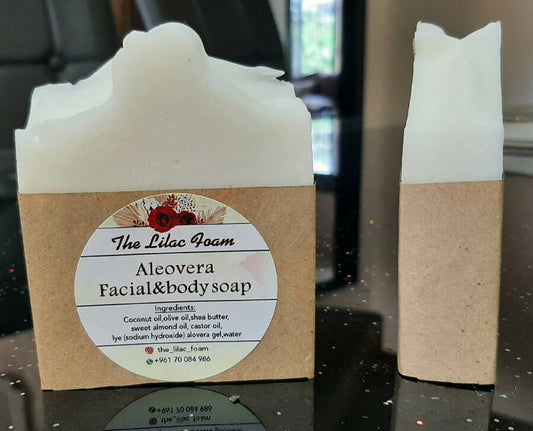 The Lilac Foam's Aleo vera Handmade Soap