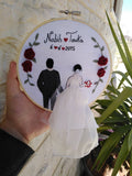 Angies Embroidery Handmade Embroidered Hoop 16cm