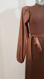 Bella Shop Women's winter Leather Dress 615g