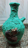 Soleil.handcraft Handmade Green,Blue &Yellow Water Pottery Jug 28cm high