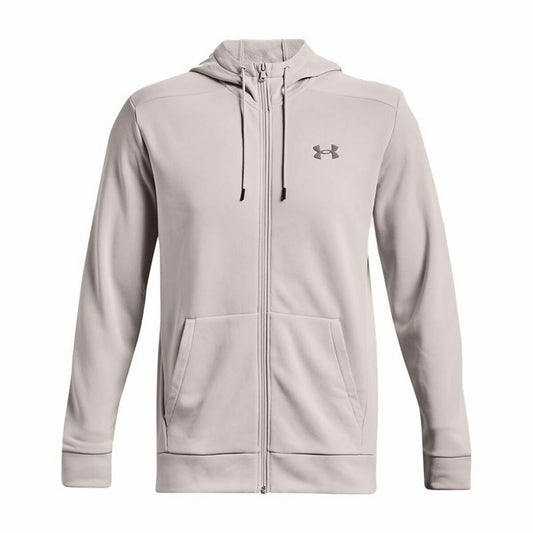 Men's Sports Jacket Under Armour Rival Light grey With hood