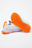 Tonny Black Boy's White Orange Sports Shoes