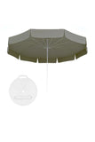 Mashotrend Garden Dark Gray 2 Meters Single Color Polyester Fabric Umbrella