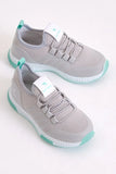 Tonny Black Boy's Grey Green Sports Shoes