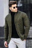 Madmext Men's Khaki Knitted Cardigan