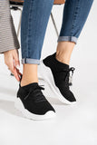 Inan Ayakkabi Women's Black-White Knitwear Sports Shoes