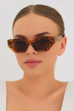 Modalucci Women's Aphrodite Leopard Sunglasses