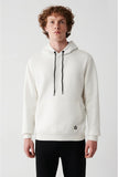 Avva Men's Hooded With Fleece Inner Collar Sweatshirt