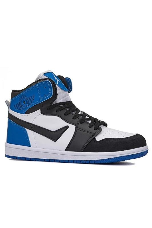 Nstil Boy's Blue- Black- White Casual Basketball Sport Shoes