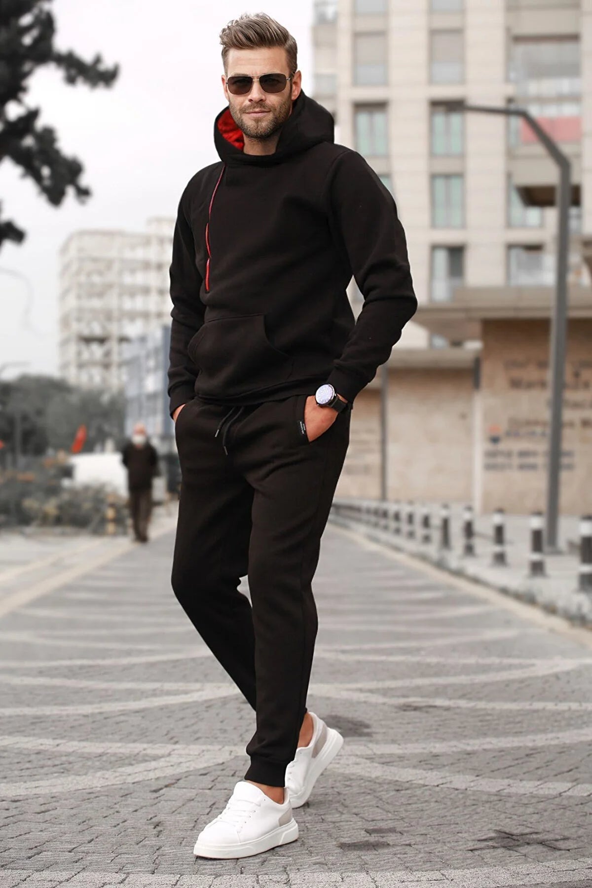 Madmext Men's Black Tracksuit